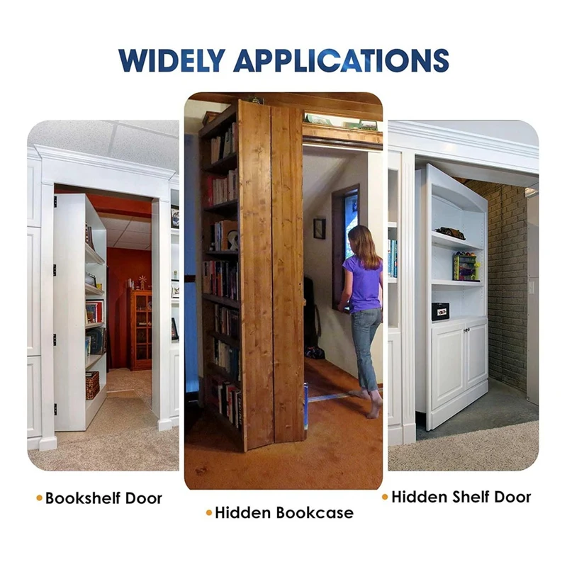 Door Pivot Hinge, Invisible Pivot Hinge System With Goal Kick Hardware, For Heavy Duty Wood Doors Up To 200 Lbs Easy Install