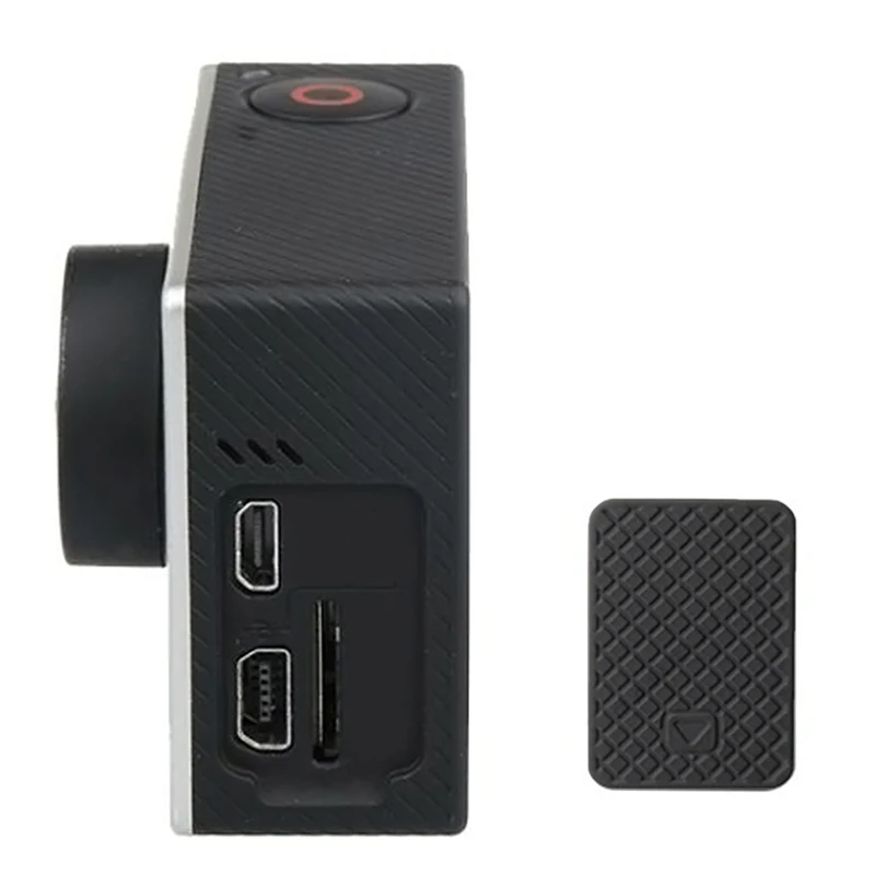 For /3+/3 Camera Side Cover Black for GOPRO Camera Replacement Cover Accessories Black & Silver Camera usb side door cover