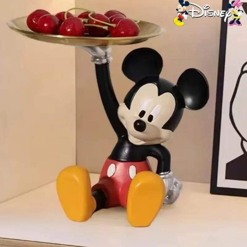 Cute Disney Cartoon Mickey  Tray  Figure Home Soft Living Room Bedroom Tv Cabinet  Decorations Present Furniture For Display