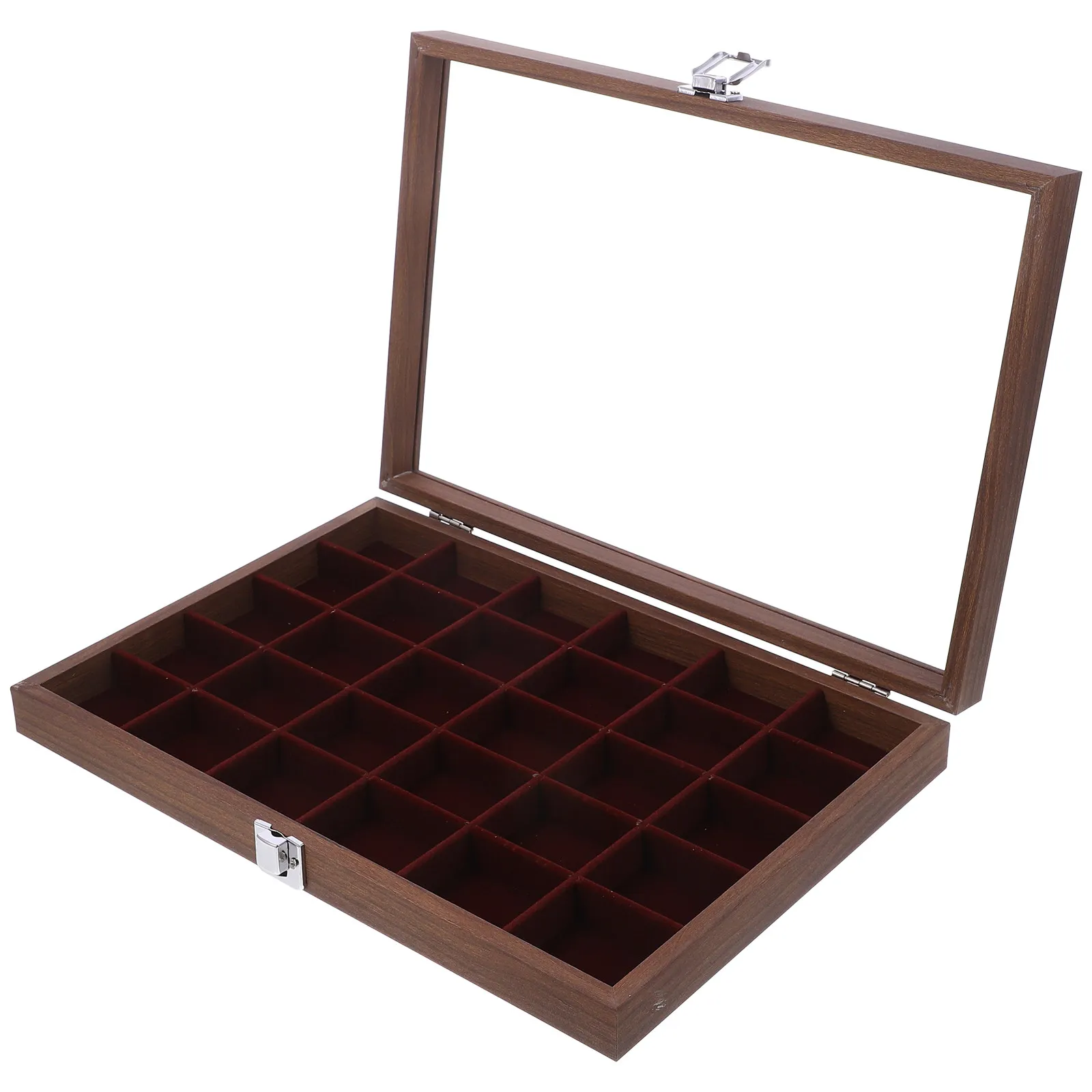 

Коробка для хранения чайных пакетиков на 30 отделений, прозрачный стеклянный органайзер для кухни, кофейни, держатель для конфетных пакетиков, коробка для чая с отделениями