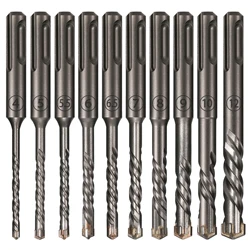 1Pc Concrete SDS Plus 4-12mm bit Cross Cutter head double auger Hammer 110mm Wall Brick Block Electric Hammer Masonry Bit