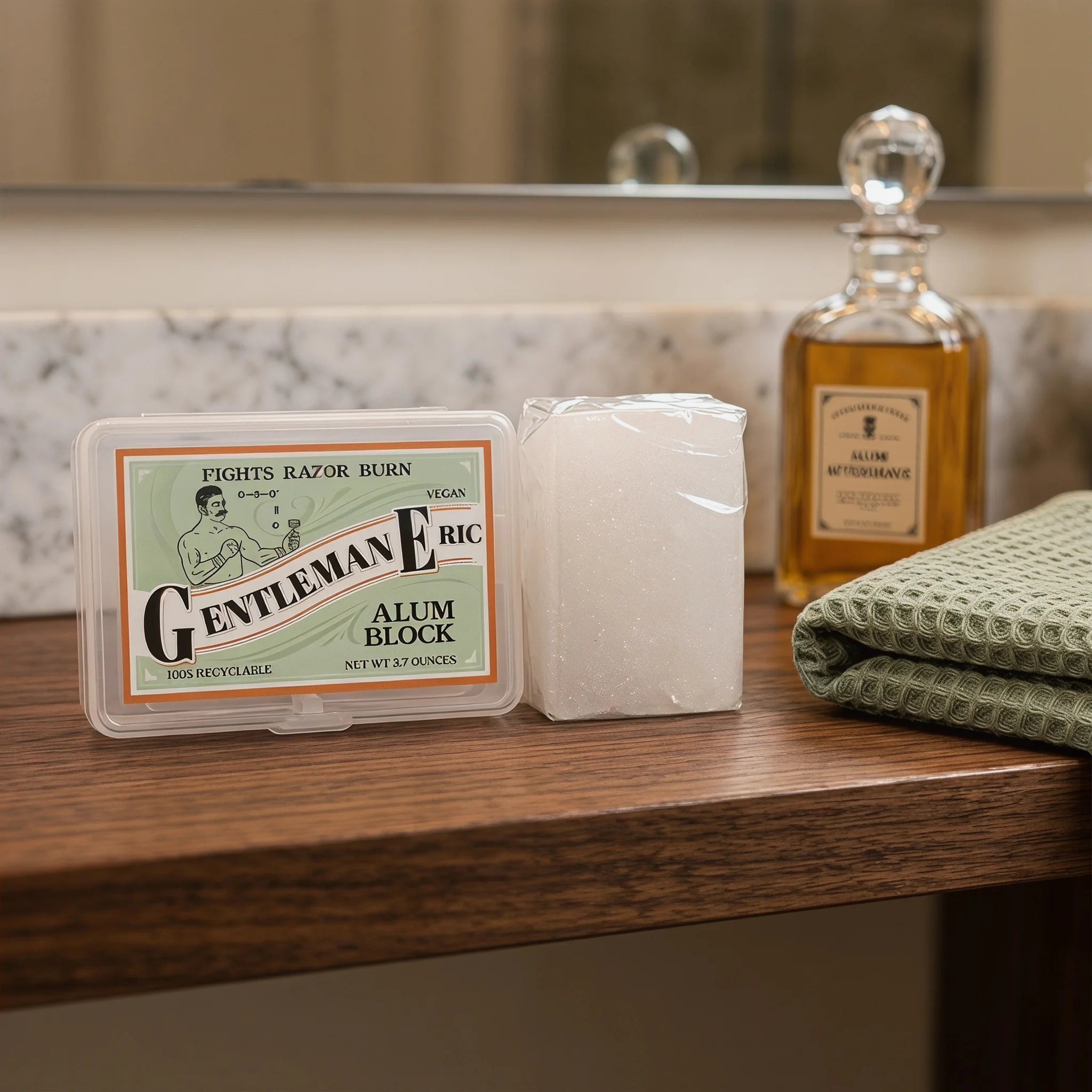  Alum Block in Plastic Case Fragrance-Free Natural Deodorant & Aftershave for Razor Burn Relief | Stops Bleeding Travel-Friendly view 4