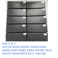 LISHI-Herramientas de cerrajero 2 en 1, HU136, HU56, HON41, HU58, HU64, HU66, HU83, HU87, HU92, HU100, 10 cortes, HU101, HU46, NE72, B111, VAC102