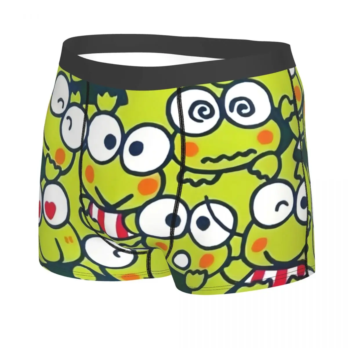 Custom Disney Kero Kero Keroppi Sanrio Anime Underwear Men Breathable Boxer Briefs Shorts Panties Soft Underpants For Male