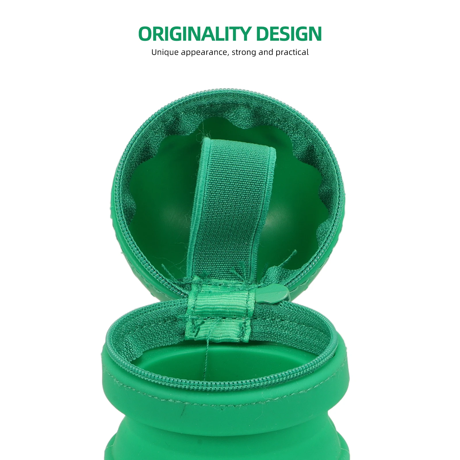 

Telescopic Pen Holder Daily Pencil Pouch High Capacity Lovely Silica Gel Cactus Shaped Storage Bag