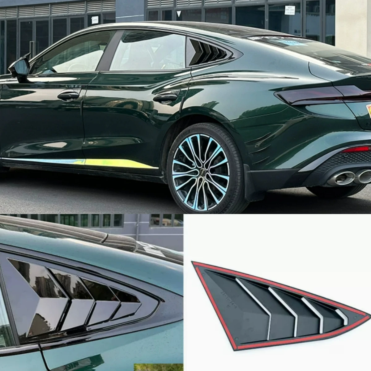 

Rear Window Blinds Side Louvers Vent Rear Window Louvers Cover Trim For MG 7 MG7 2023 Exterior Accessories