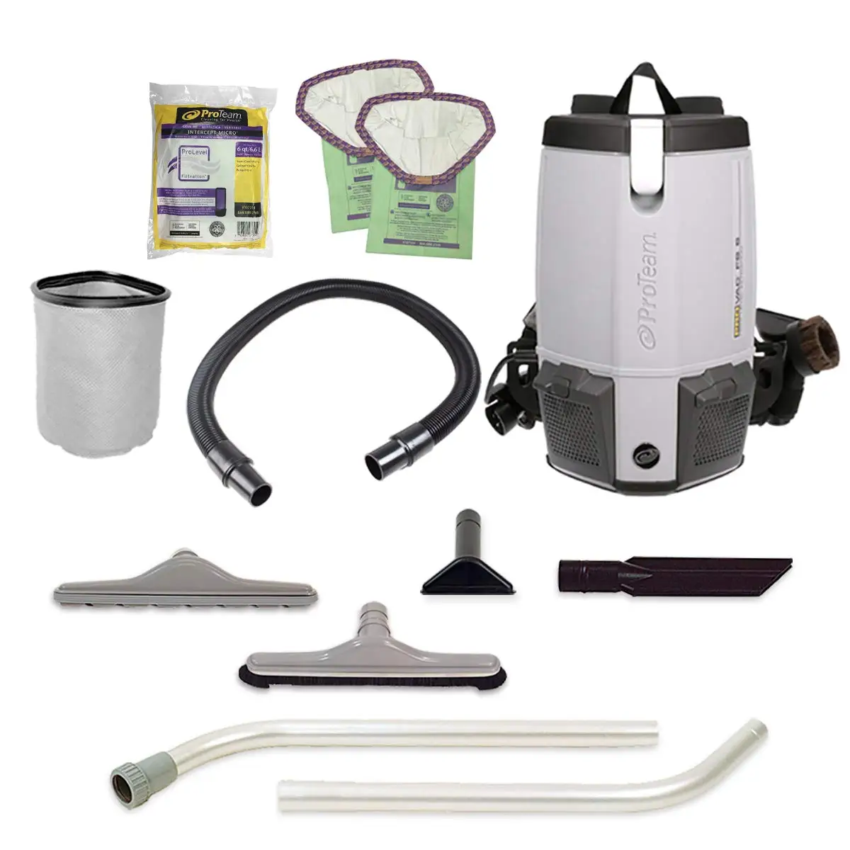 Vacuums, ProVac FS 6 Commercial Backpack Vacuum with HEPA Media Filtration and Restaurant Tool Kit