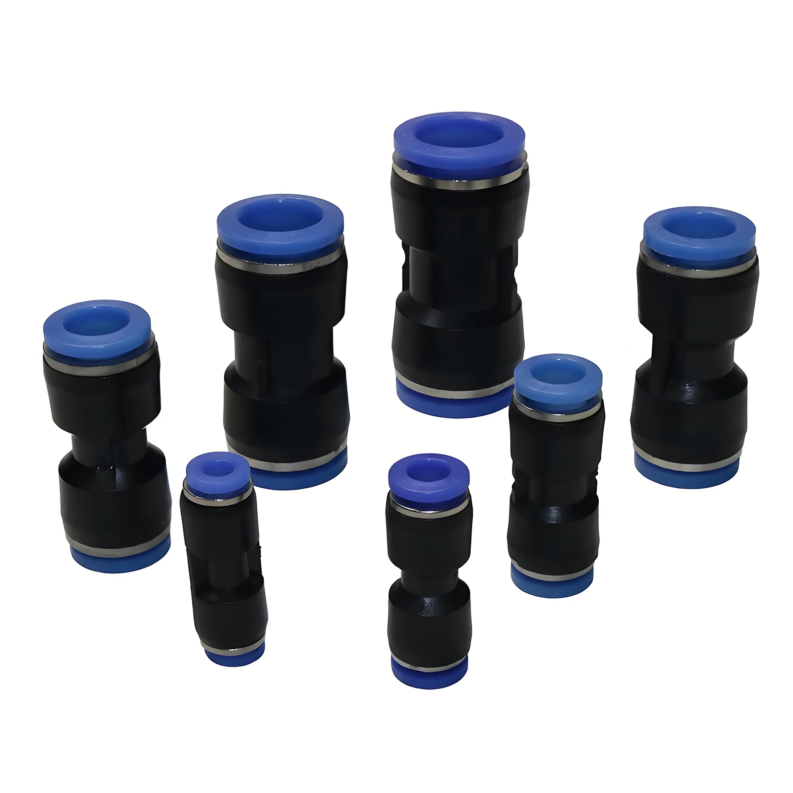100 Pcs Pneumatic Fitting Tube Connector Fittings Air Quick Water Pipe Push In Hose Quick Couping 4mm 6mm 8mm 10mm 12mm PU PY PK