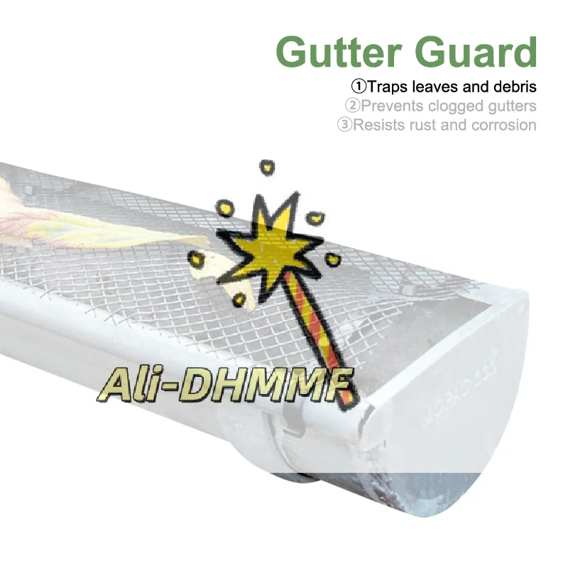 

Easy-Install Gutter Protection Cover, DIY Mesh Grid to Keep Leaves & Debris Out, Fits Most Standard Gutters