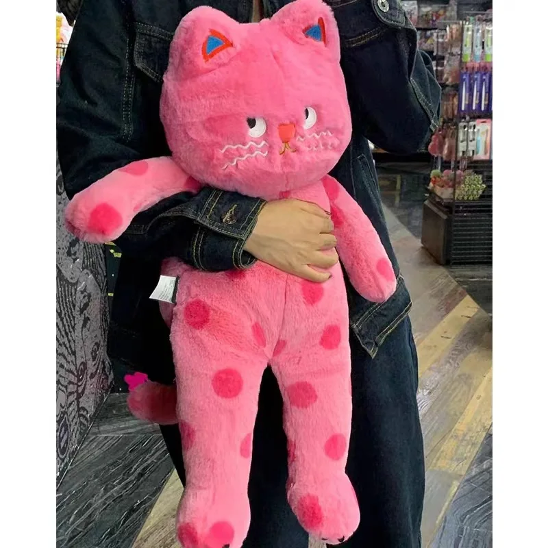 

New Cute Polka Dot Cat Pillow Cushion Sleeping Cat Doll Plush Doll Accompanying Sleeping Dolls To Give Gifts To Girlfriends