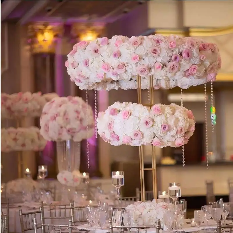 

Gold Metal Ferris Wheel Flower Stand, Wedding Table Centerpiece, Must Have for Weddings and Birthday Parties