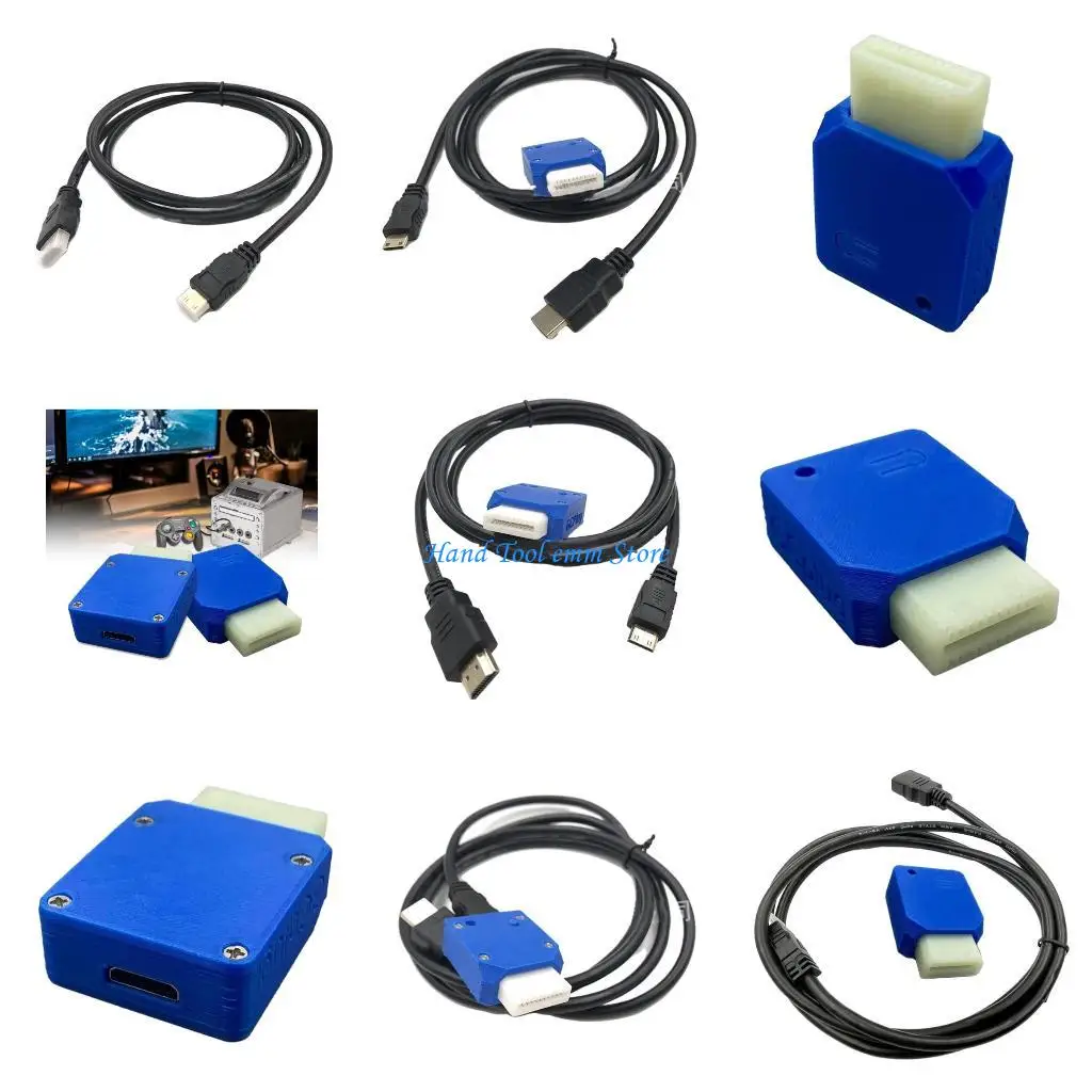 

H37F Mini High Definition Multimedia Adapter High Definition Display Game Console Video Converter Replacement