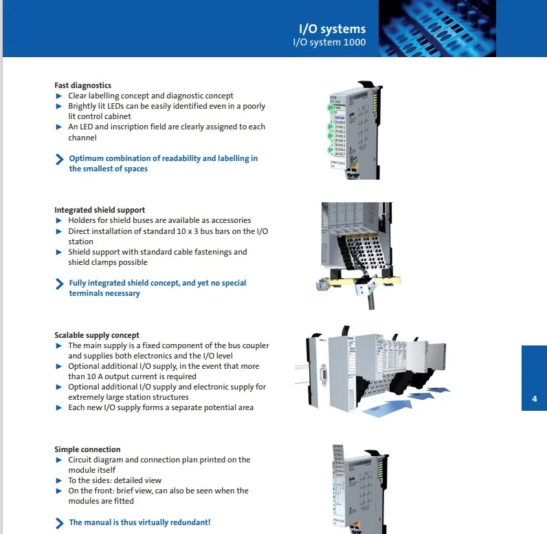 Lenze I/O Systeem 1000 Voedingsmodules EPM-S503