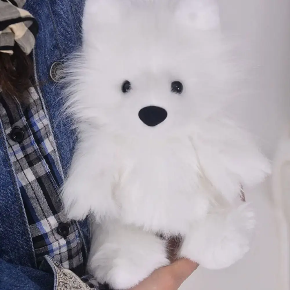 Samoyed Puppy Diy Corgi Doll materiale borsa può spostare le orecchie materiale peluche animali materiale Kit Corgi fai da te