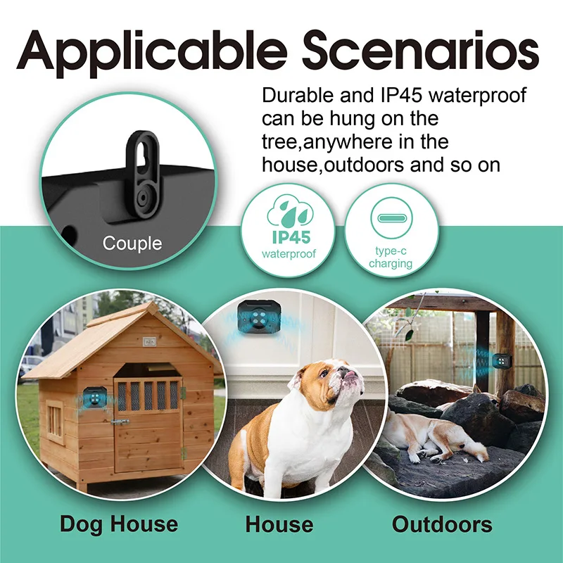 Dispositivo antiladridos ultrasónico recargable y seguro para perros - imagen 3