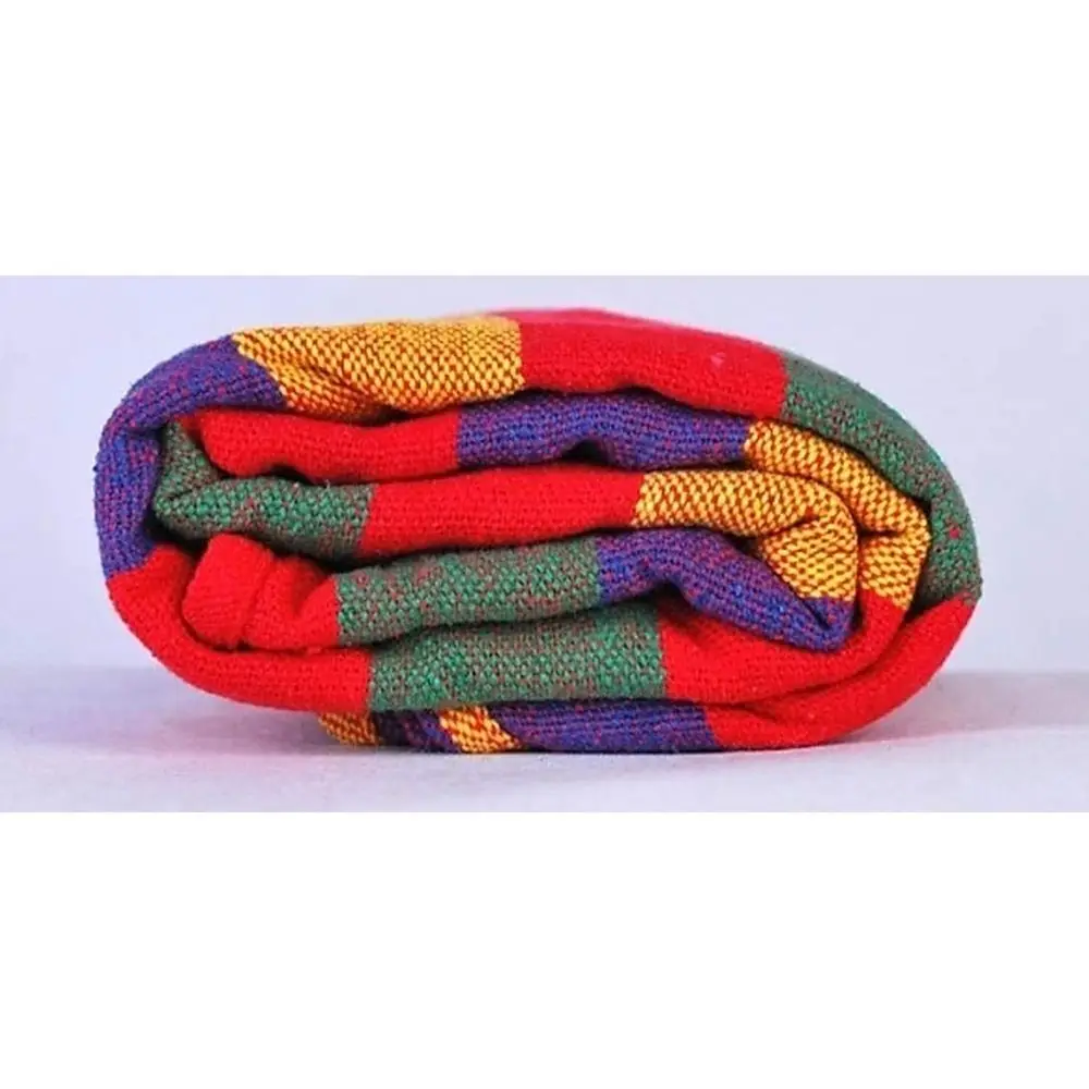 Ultra Double XL Wide Hammock - Two Person Woven Cotton Swing Bed for Outdoor or Indoor Use with Hanging Ropes image 6