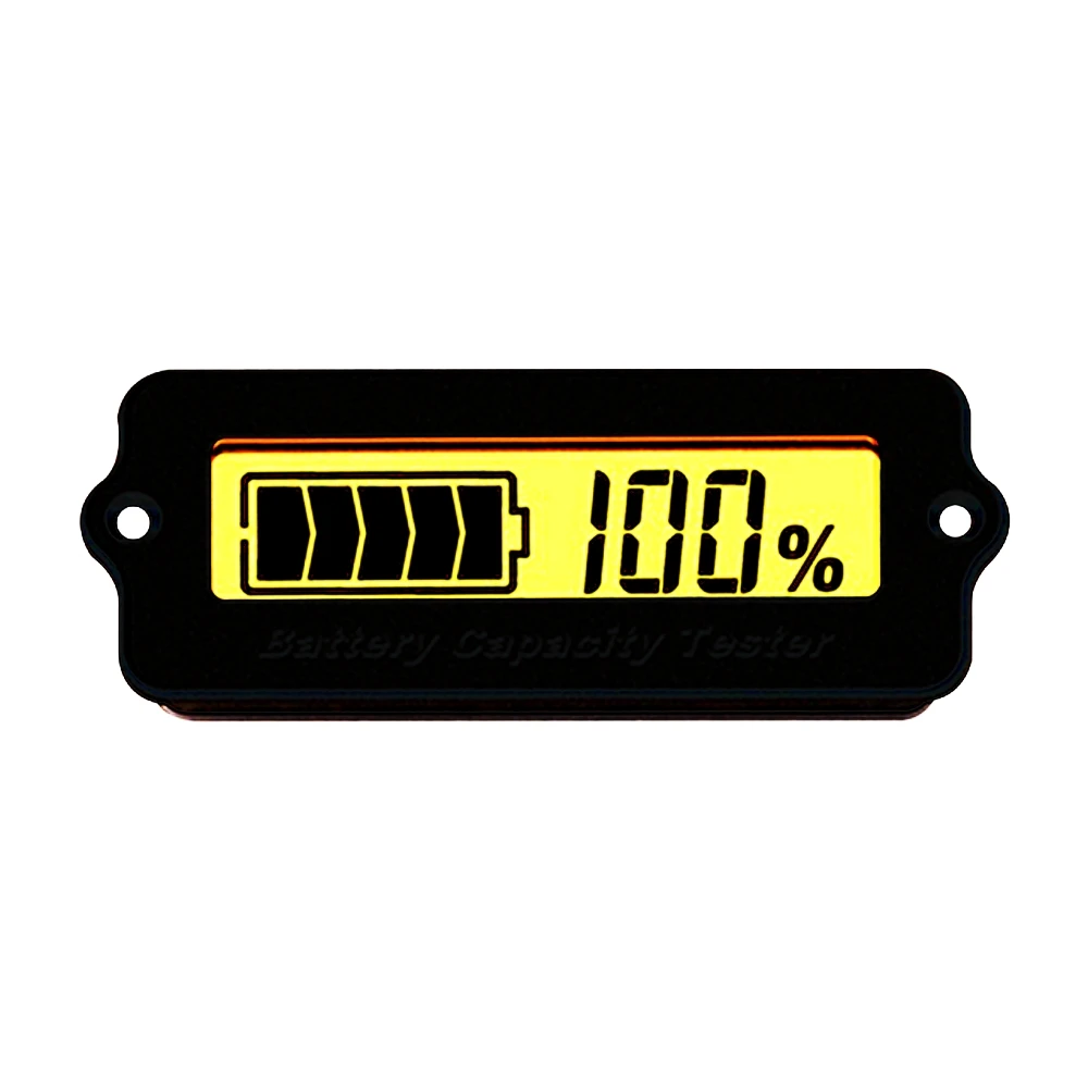 LY6W 12V 24V 36V 48V Lead Acid Battery Capacity Indicator LCD Digital Display Meter Lithium Battery Power Level Detector Tester