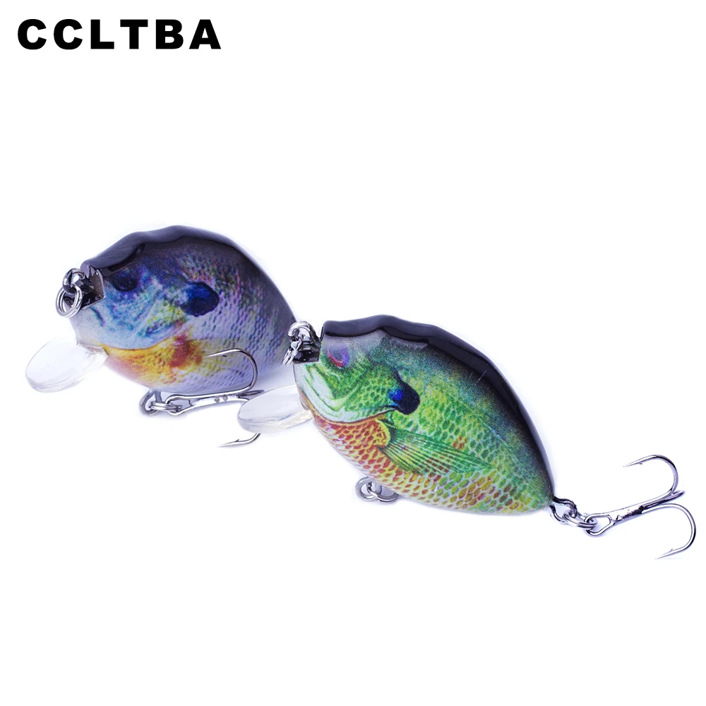 CCLTBA 6cm 14.5g Crankbait Lure Round Lip Sink Wobbler Bait Panfish Fishing Tackle for Bass Bluegill Fishing