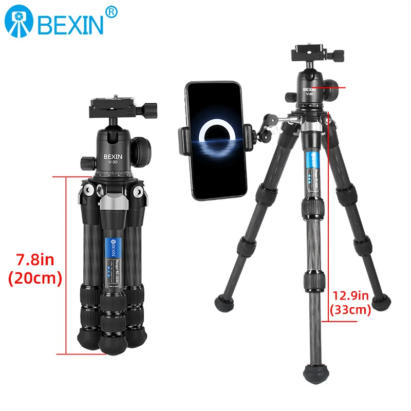 BEXIN mini tripod dslr desktop camera phone stand tripod flexible portable fold travel tripod for dslr camera with mini ballhead