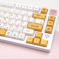 XDA PBT Keycaps Korean Russian Set Dye Sub Honey Milk For Gaming Mechanical Keyboard 61/68/87/104/108 Keys Anne Pro 2 RK68