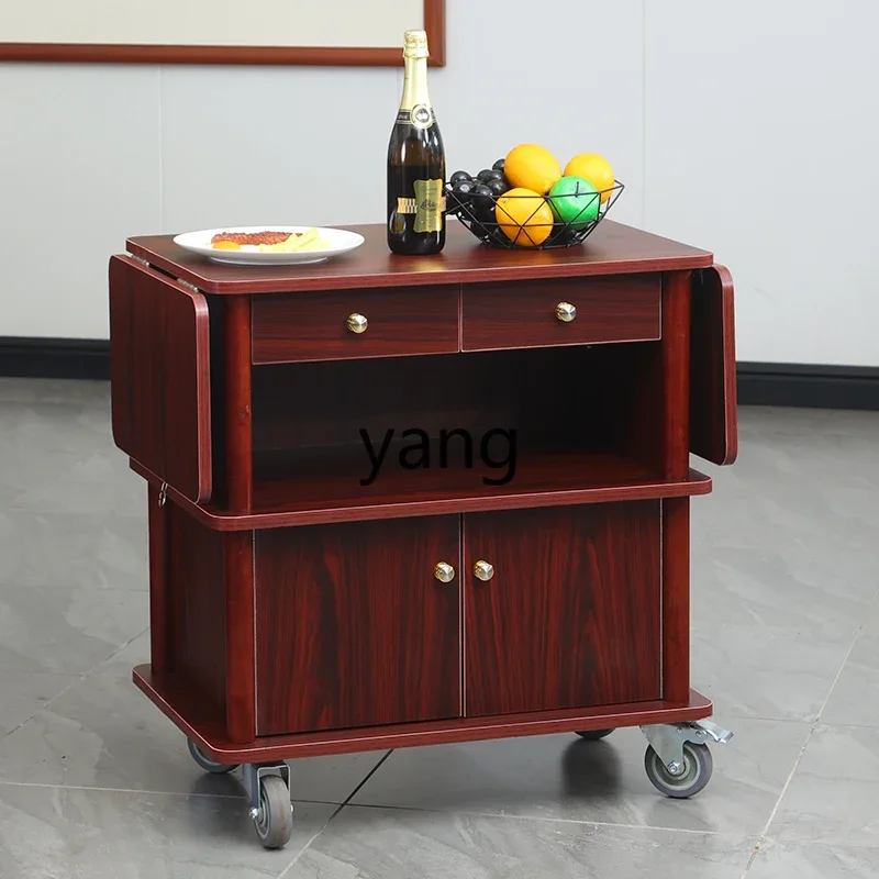 عربة متنقلة تعمل بالدفع اليدوي من LH لتوصيل الطعام التجاري في الفنادق وعربة أطباق جانبية وعربة النبيذ #5