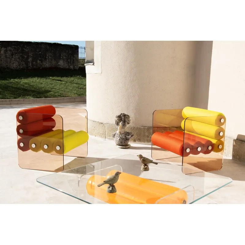 & Factory Direct Sales of Casual Acrylic Sofl Armchairs Simple Outdoor Loungers