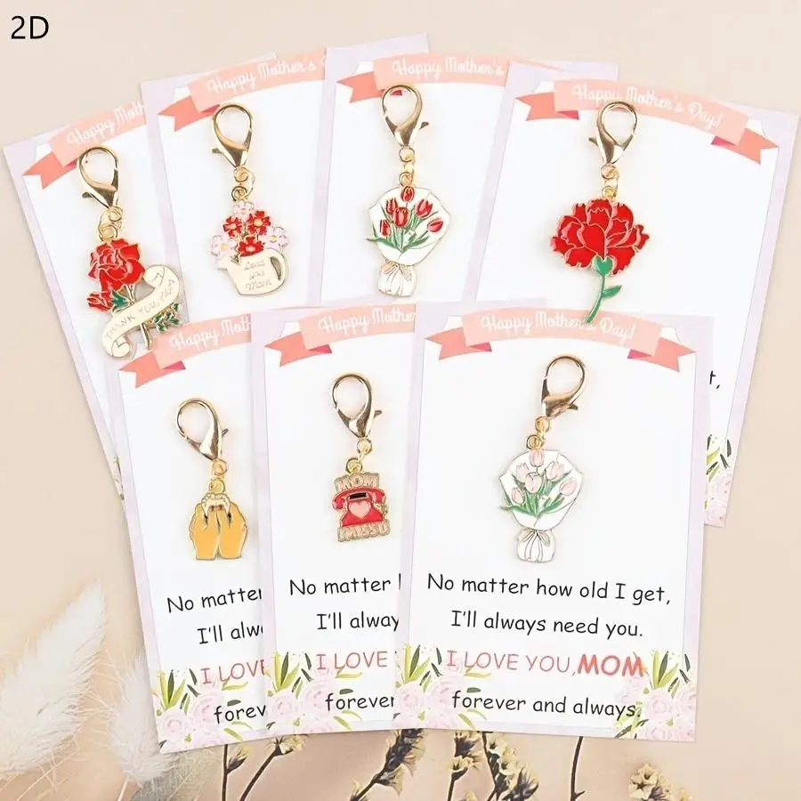 1/5/10/20/50/100pcs Mother's Day Keychain Set, the Perfect Mother's Day Gift, Bag and Car Key Accessories, Women's Fashion Acces