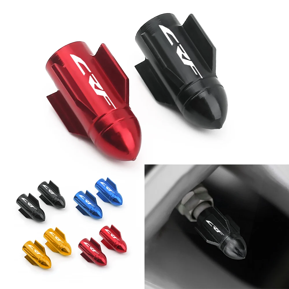 لهوندا CRF250R CRF450R CRF450X CRF 250 450 R CNC سبيكة اكسسوارات دراجة نارية عجلة قضيب صمام إطار التوصيل قبعات غطاء