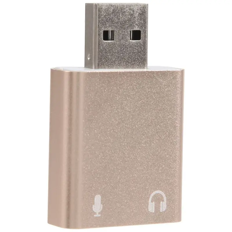 AED6-Usb Sound Card 7.1 External Usb To Jack 3.5Mm Headphone Adapter Stereo Audio Mic Sound Card For Pc Computer Laptop
