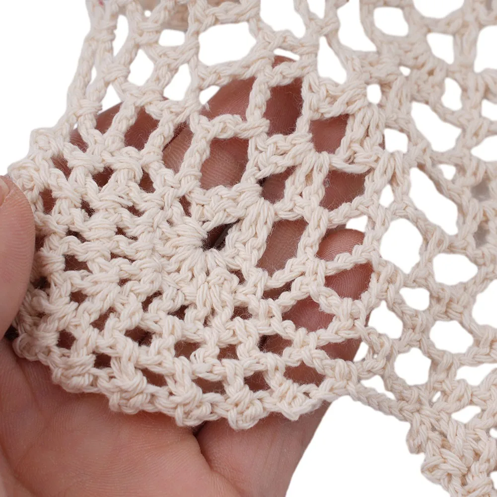 Hot New Practical Tablecloth Table Cover Crochet Decorative Lace Table Cloth 40x60cm Beige White Cafe Countryside