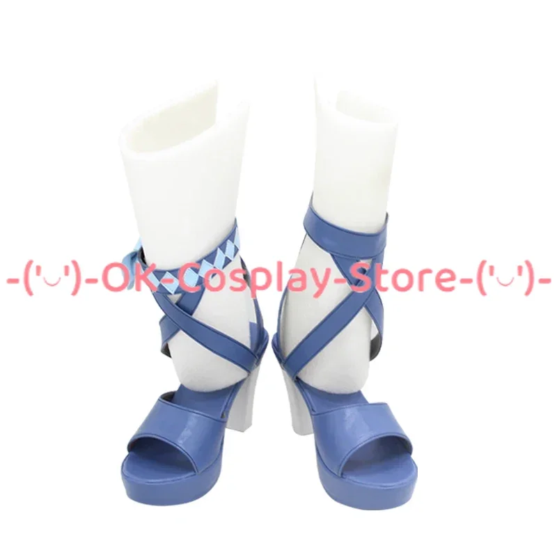 Game Genshin Impact Jean Cosplay Shoes PU Leather Shoes Halloween Carnival Boots Cosplay Props Custom Made