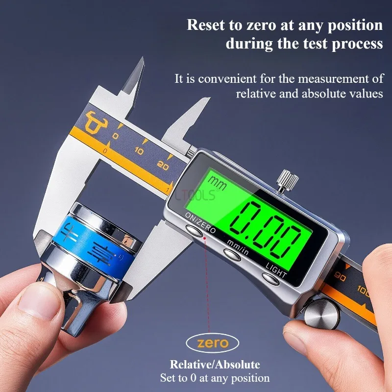

Электронные цифровые штангенциркули из нержавеющей стали, профессиональный бытовой измерительный инструмент, прецизионный цифровой штангенциркуль 150 мм