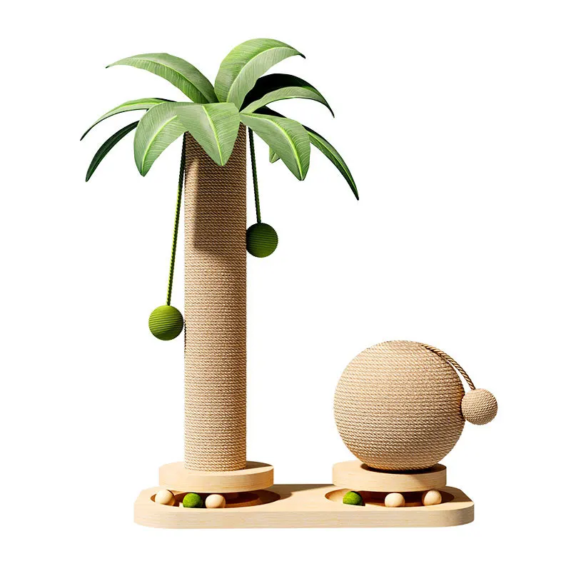 

Coconut tree cat climbing frame toys do not occupy the cat's nest solid wood