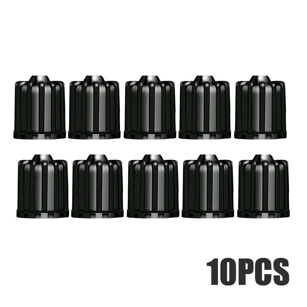 10Pcs Plastic Wheel Caps TPMS Tire Valve Caps with Rubber Seal Covers Auto Tyre Accessories for TPMS Wear Parts Nipple Caps