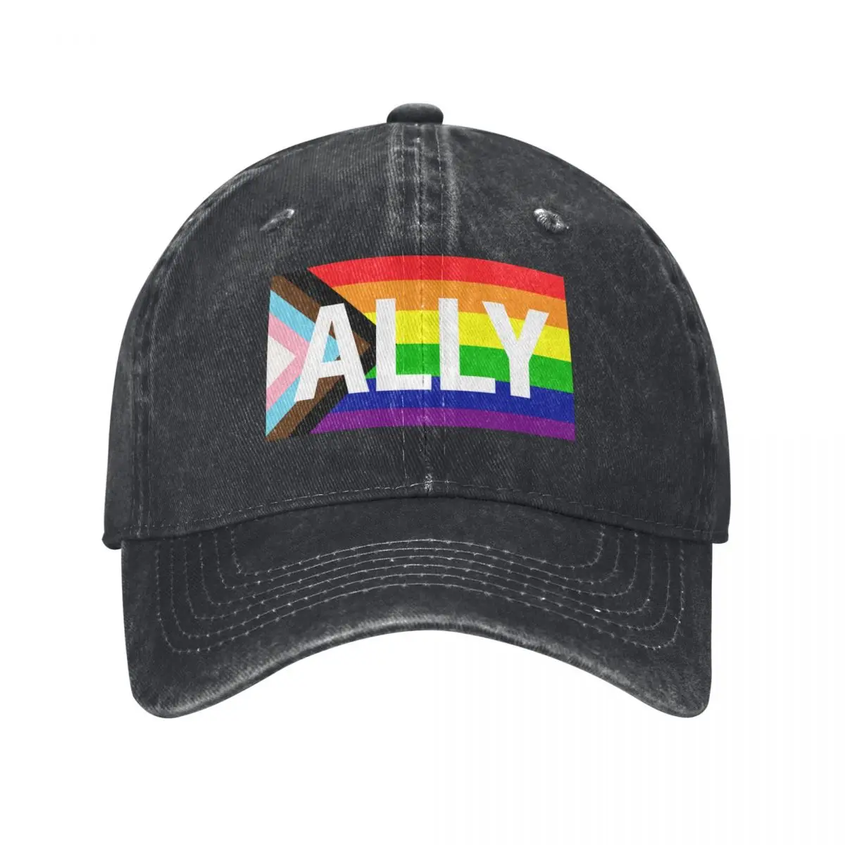 Progress Pride Flag ALLY Baseball Cap New In Hat Bobble Hat Rugby Baseball For Men Women's