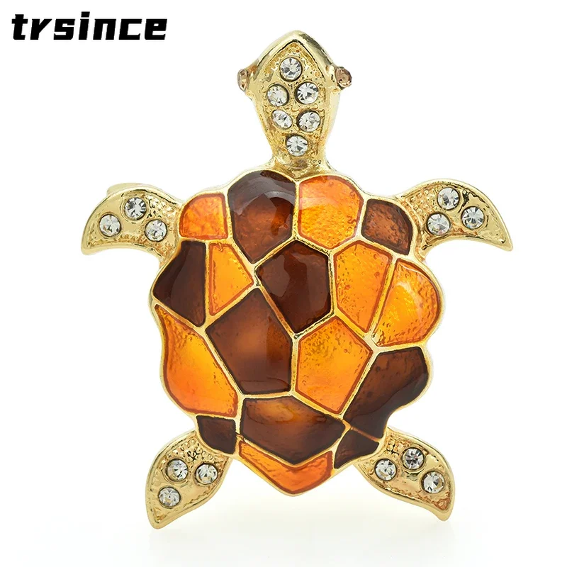 Cute Sea Turtle Brooches for Women Elegant Banquet Boutique Jewelry Unisex Enamel Animal Casual Brooch Pins Accessories