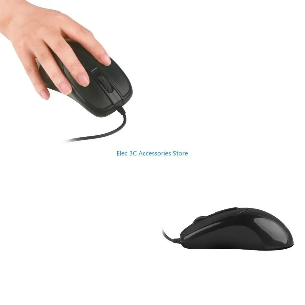 Y51A Wire Optical Mouse with 800DPI Resolution for Console Desktop Laptop Computer Lightweight Ergonomic Gaming Mouse