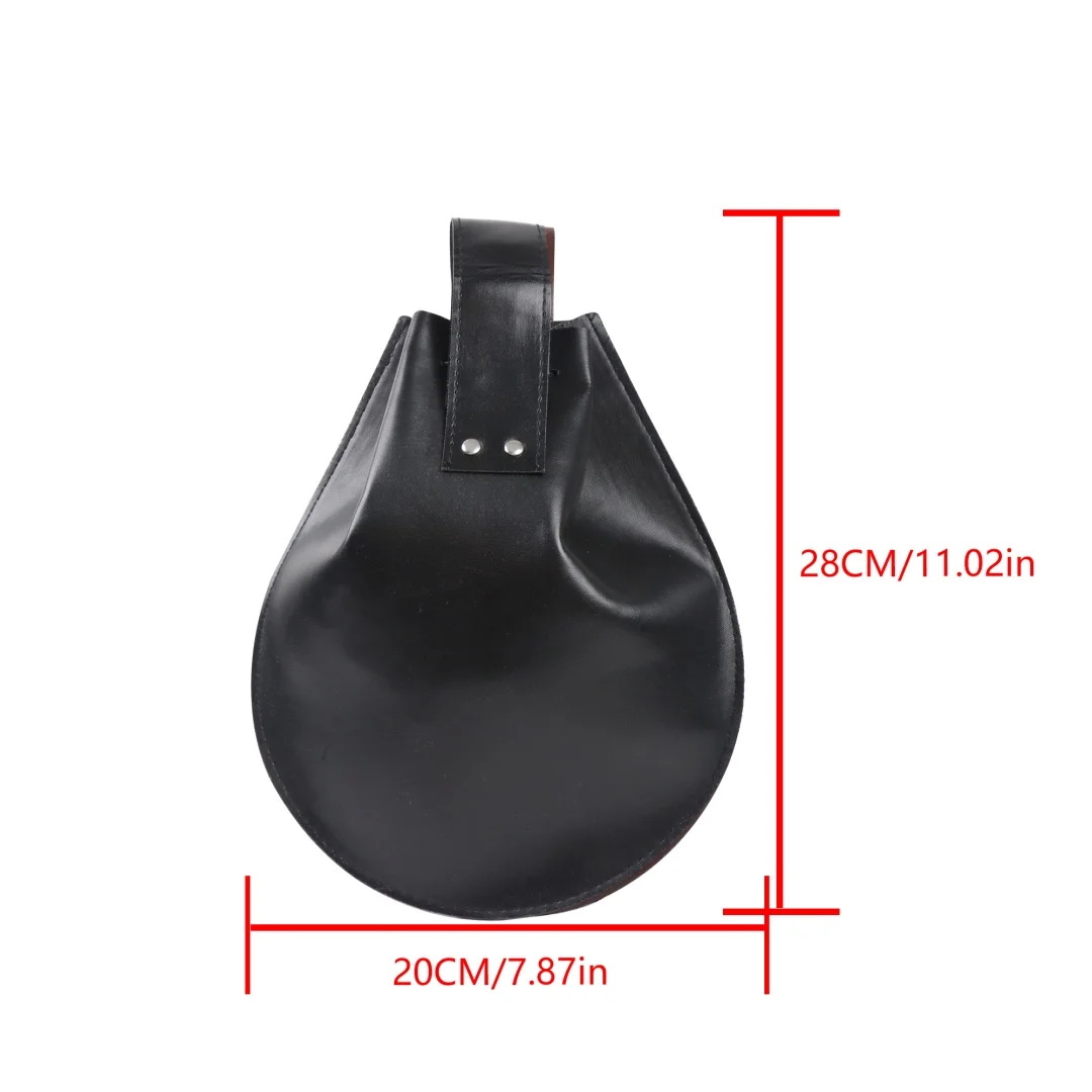 Halloween Medieval Drawstring Waist Pouch Vintage Suede Belt Bag LARP Cosplay Party Dress-up Costume Accessory