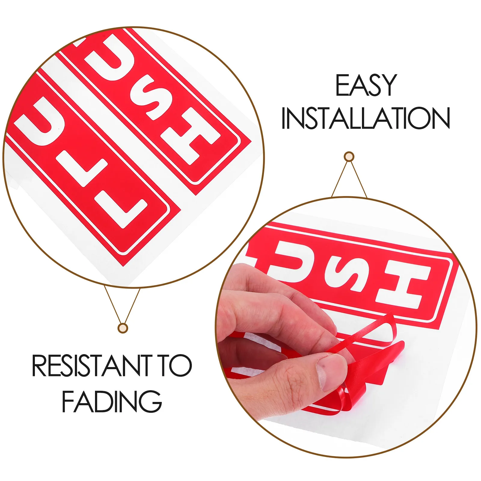 8Pcs Sliding Door Stickers Glass PVC Push Pull Signs Storefront Cafe Business Door Warning Decals Spring Window Stickers - view 3
