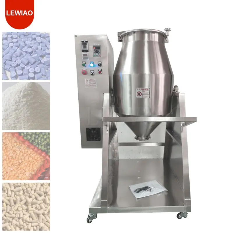 High Speed Professional Blender Double Cone Industrial Dry Powder Drum Mixer Blender Machine