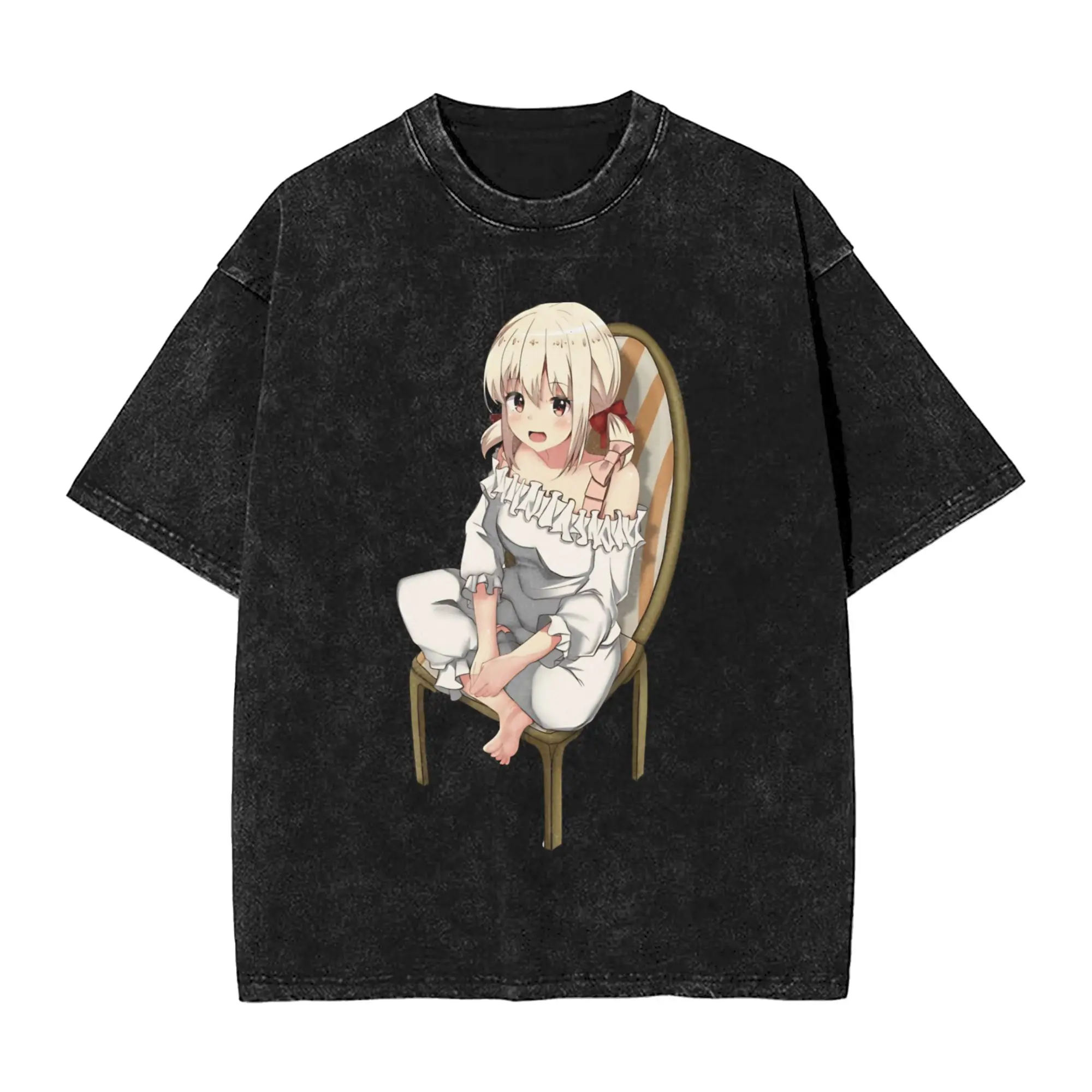 Men's Lycoris Recoils  T Shirts  Top Tees Summer Street Style Short Sleeve T Shirt Crew Neck Hip Hop Design Tshirt Dropshipping
