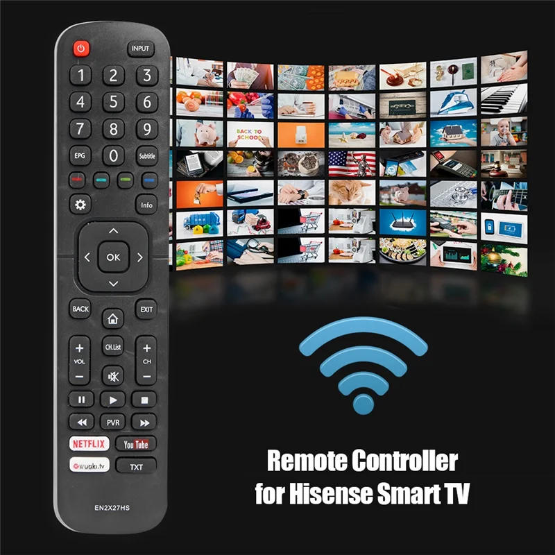 EN2X27HS Control remoto de TV para HISENSE LEDD50K300P H40M3300 H43M3000 HE43K300UWTS HE49K300UWTS HE50K3300UWTS