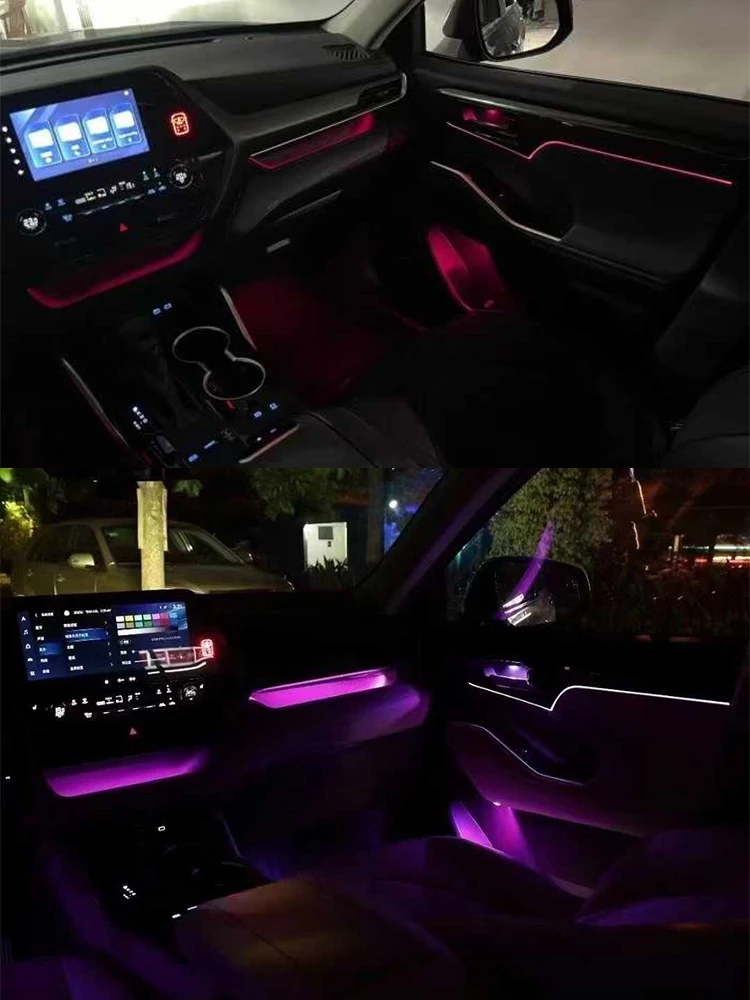 For Toyota Crown Land Replacement Luminous Mold 64 Colors Toyota Landlight Atmosphere Light  Luminous decorative panel