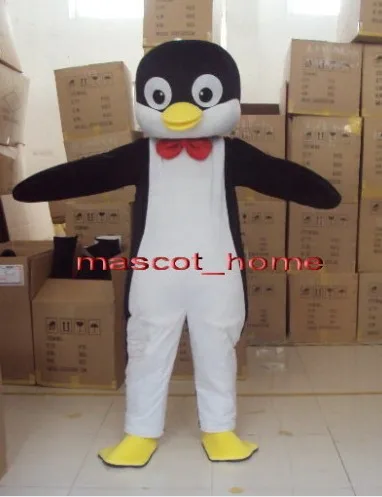 Mascotte pingouin professionnelle pour adultes, Costume d'halloween, robe de noël, accessoires complets, tenue de mascotte