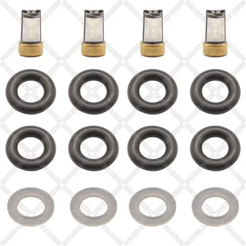 4 set Fuel Injector Service Repair Kit Filters Orings Seals Grommets for BYD F6 HAIMA Hippocampal 3 0280156315