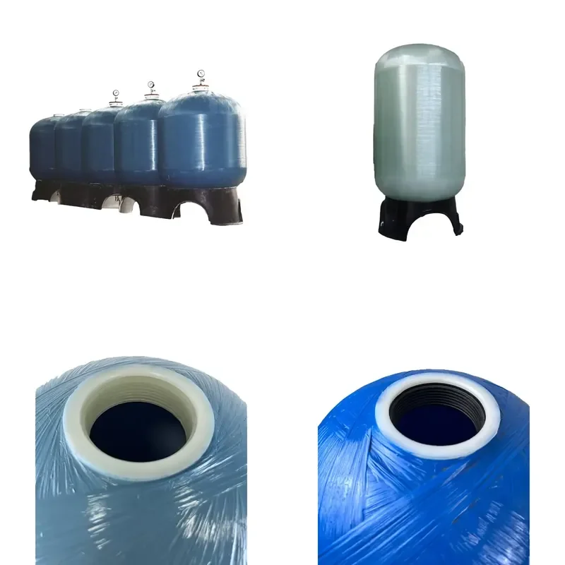 NSF Certificated Industrial FRP Water Treatment Tank 150PSI Water Softener Fiberglass Vessel