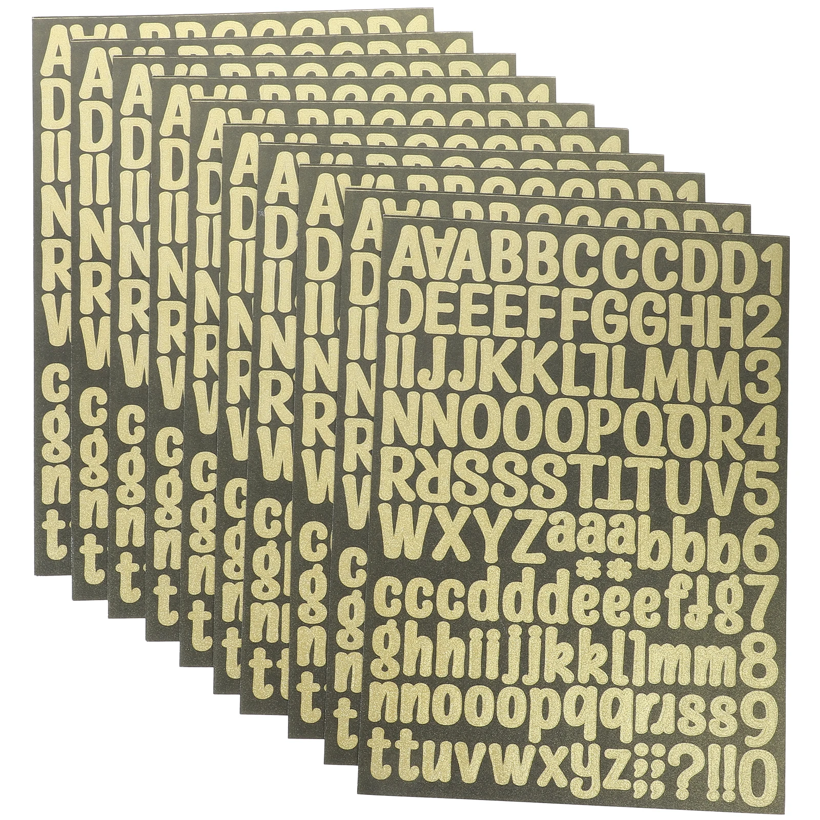 

10 Sheets Stickers Glitter Pink Sticky Letters For Crafts Small Scrapbook Letters for Crafts Decorative DIY Gift Supplies