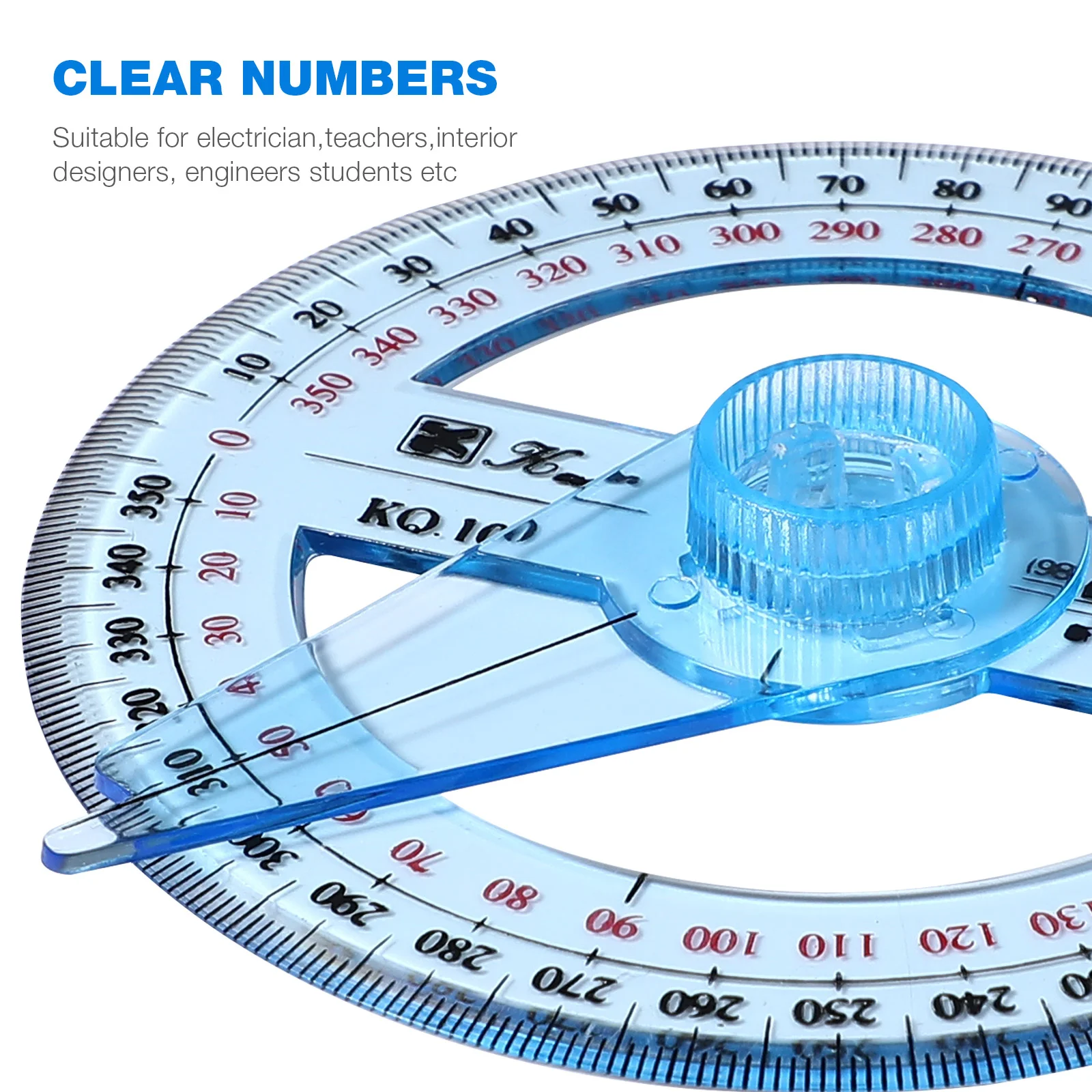 2 Pcs Measuring Protractor Drawing for Geometry Math Circle Protractors Compass Child