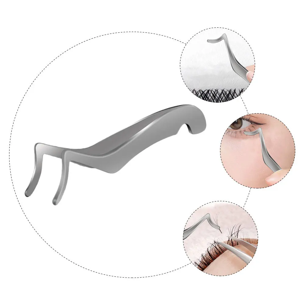 Stainless Steel Eyelash Tweezer Fine Pointed Tip for Easy False Lash Application and Adjustment Professional Makeup Lash