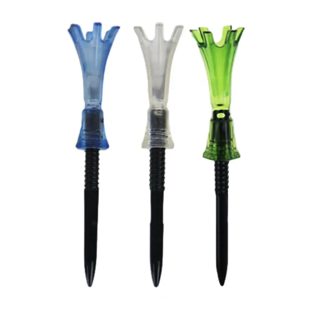 Golf Tee with Hexagonal Nut Golf Training Tool Set with Rotating Spikes Adjustable Heel Height Tee Equipment for Performance